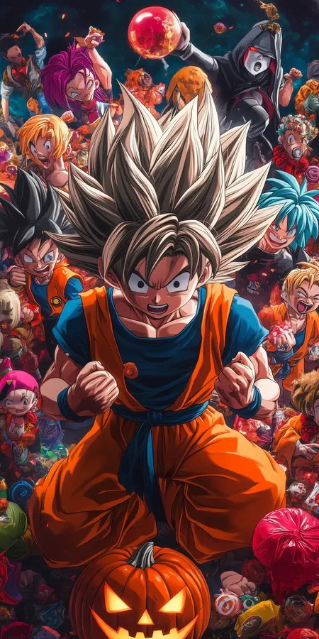 halloween dragon ball fond d ecran mobile 6