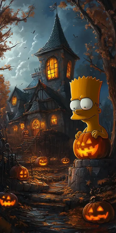 halloween simpson fond d ecran mobile 57
