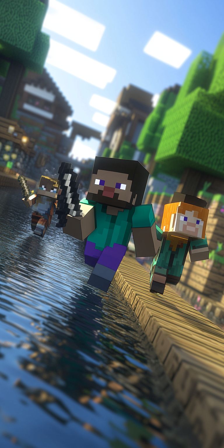 Fond d'écran minecraft pour mobile 34