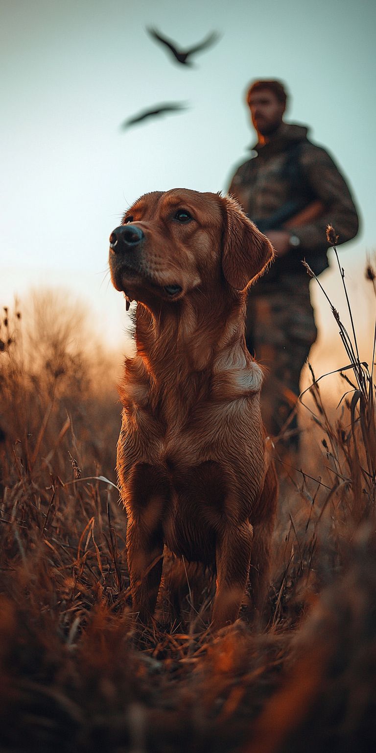 fond d ecran mobile chien chasseur 15