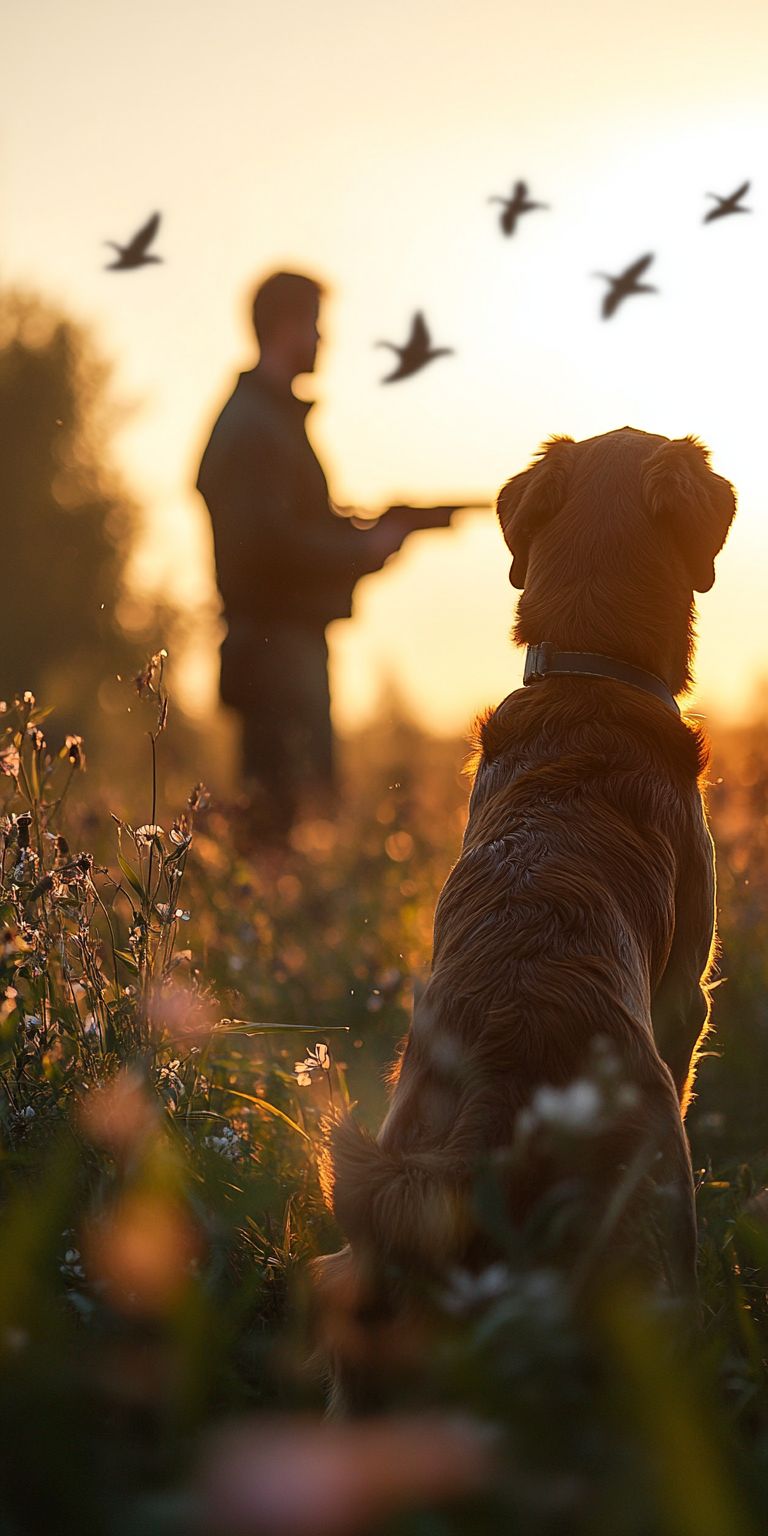 fond d ecran mobile chien chasseur 33