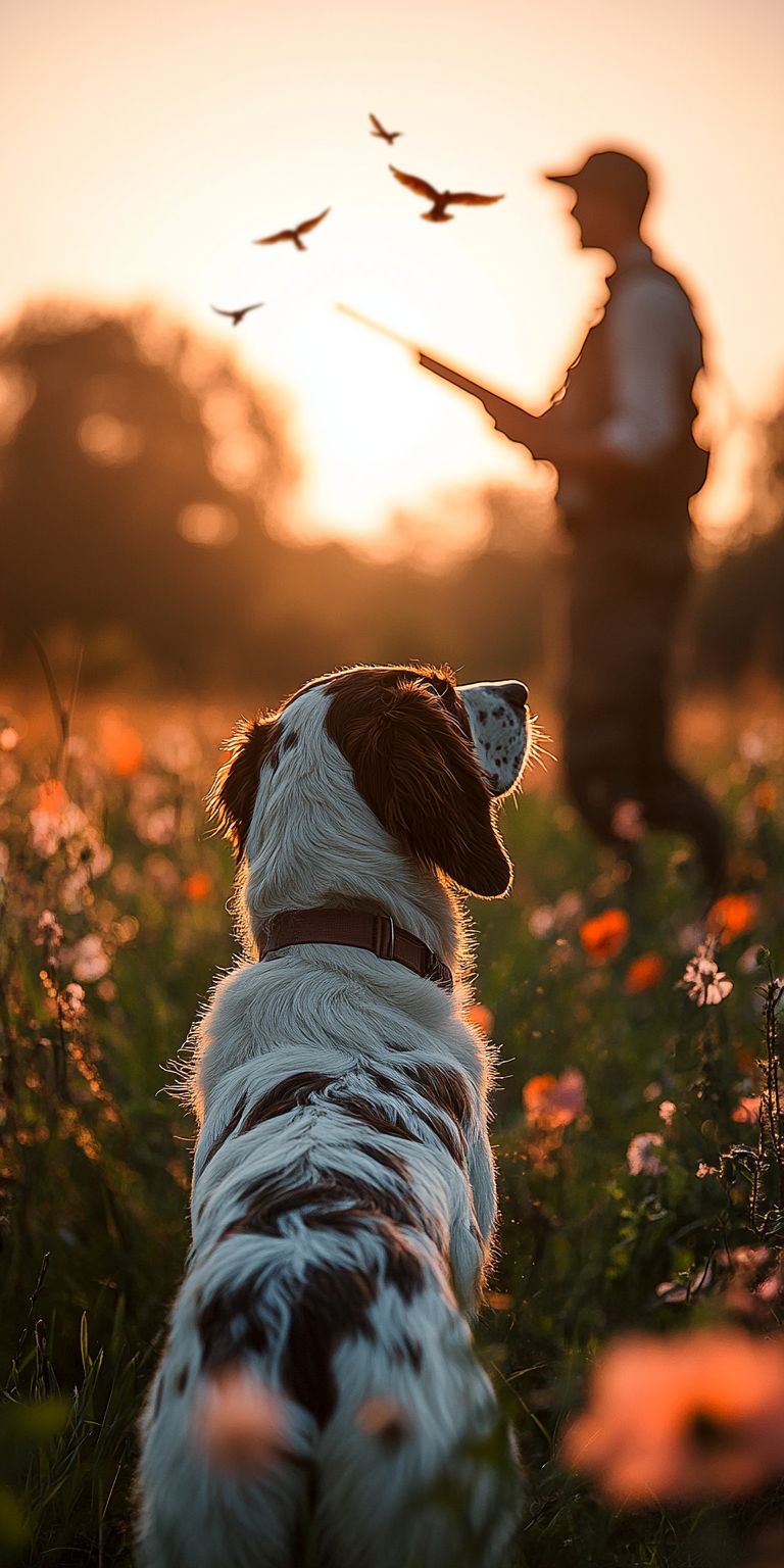 fond d ecran mobile chien chasseur 34