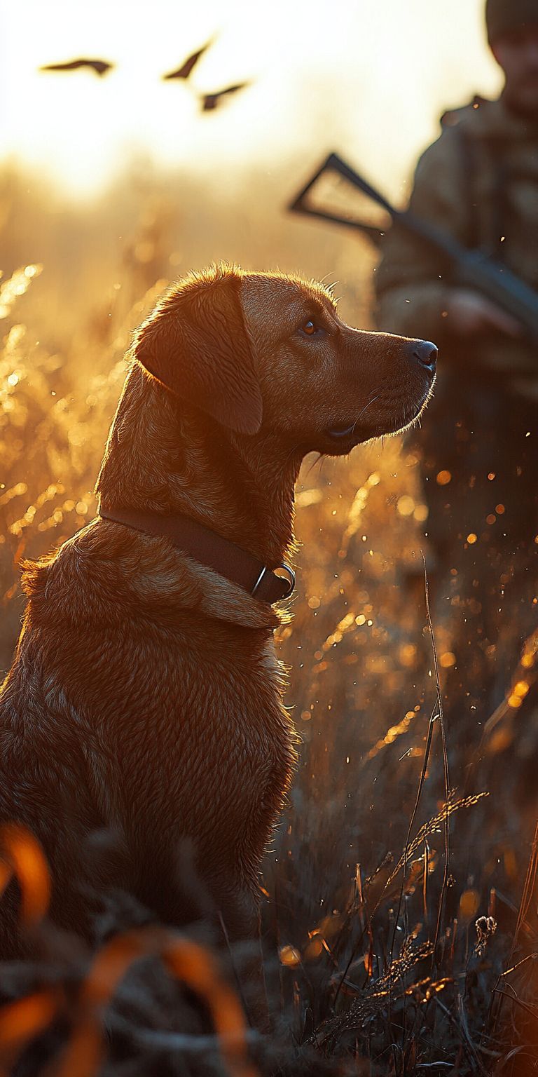 Fond d'écran mobile chien chasseur 53