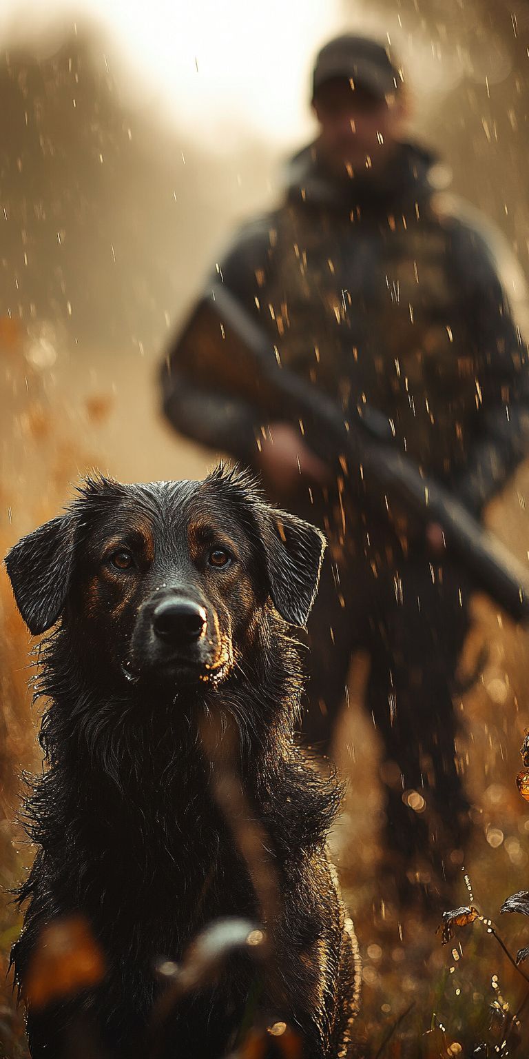 Fond d'écran mobile chien chasseur 56