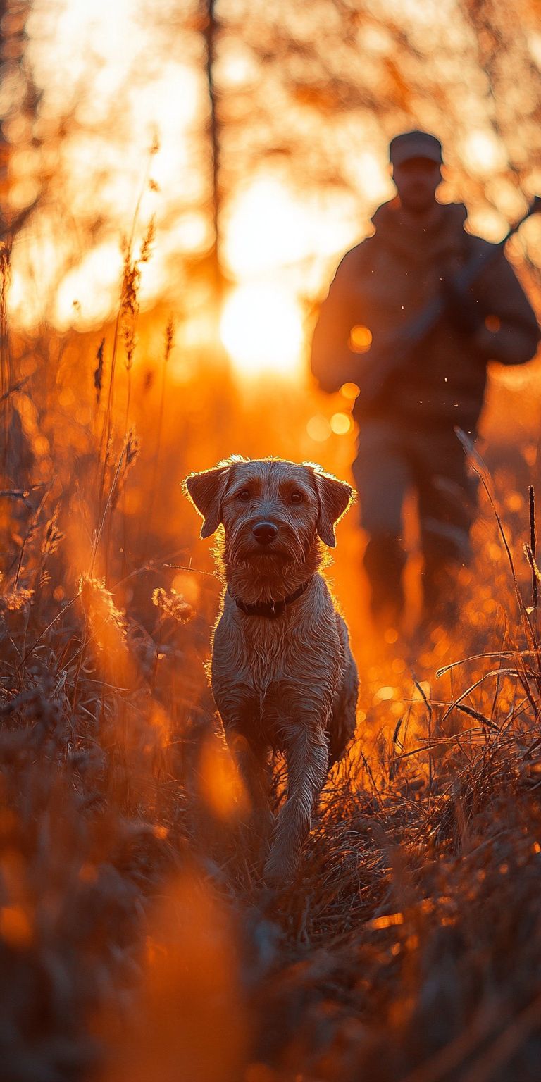 Fond d'écran mobile chien chasseur 64