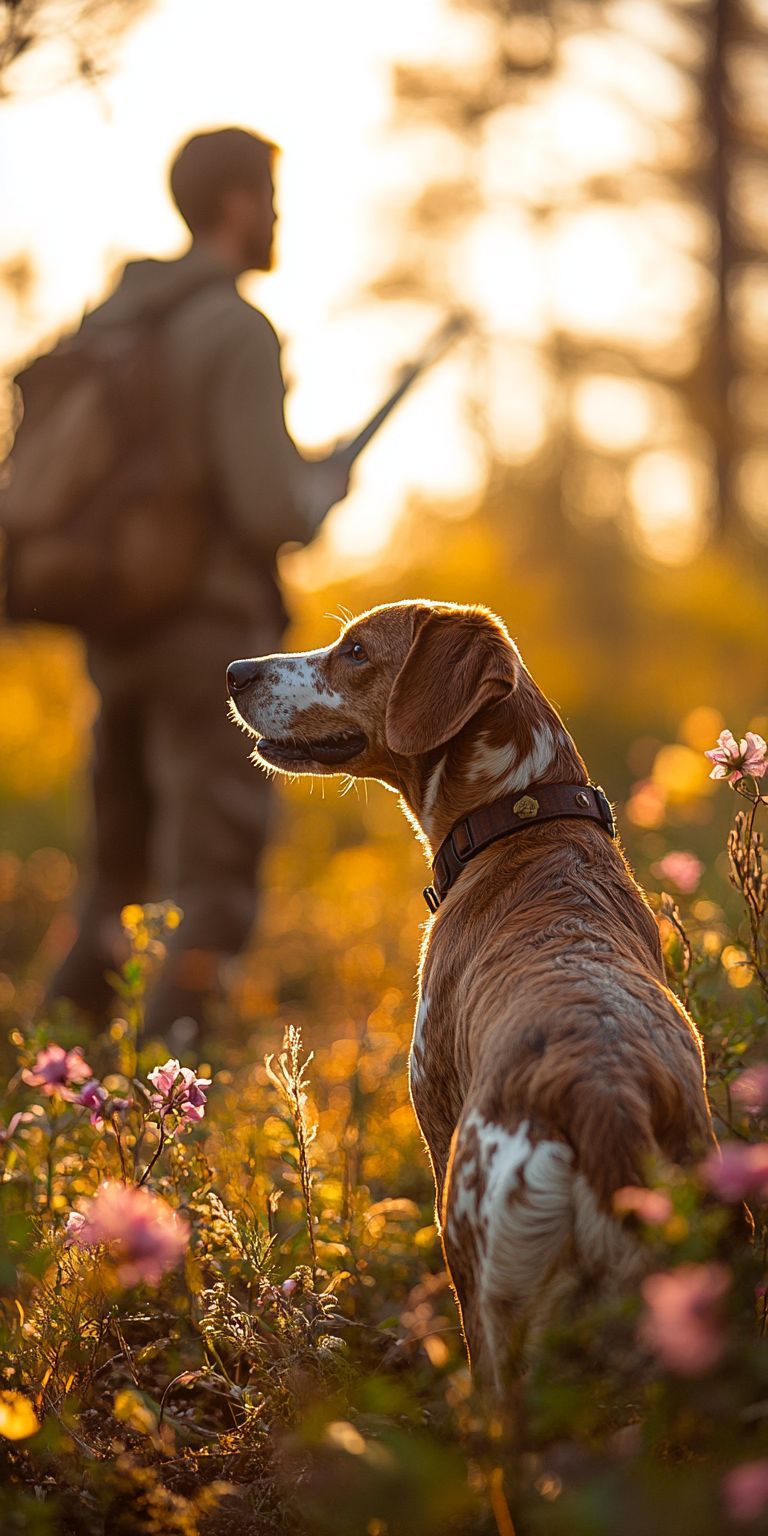 Fond d'écran mobile chien chasseur 90