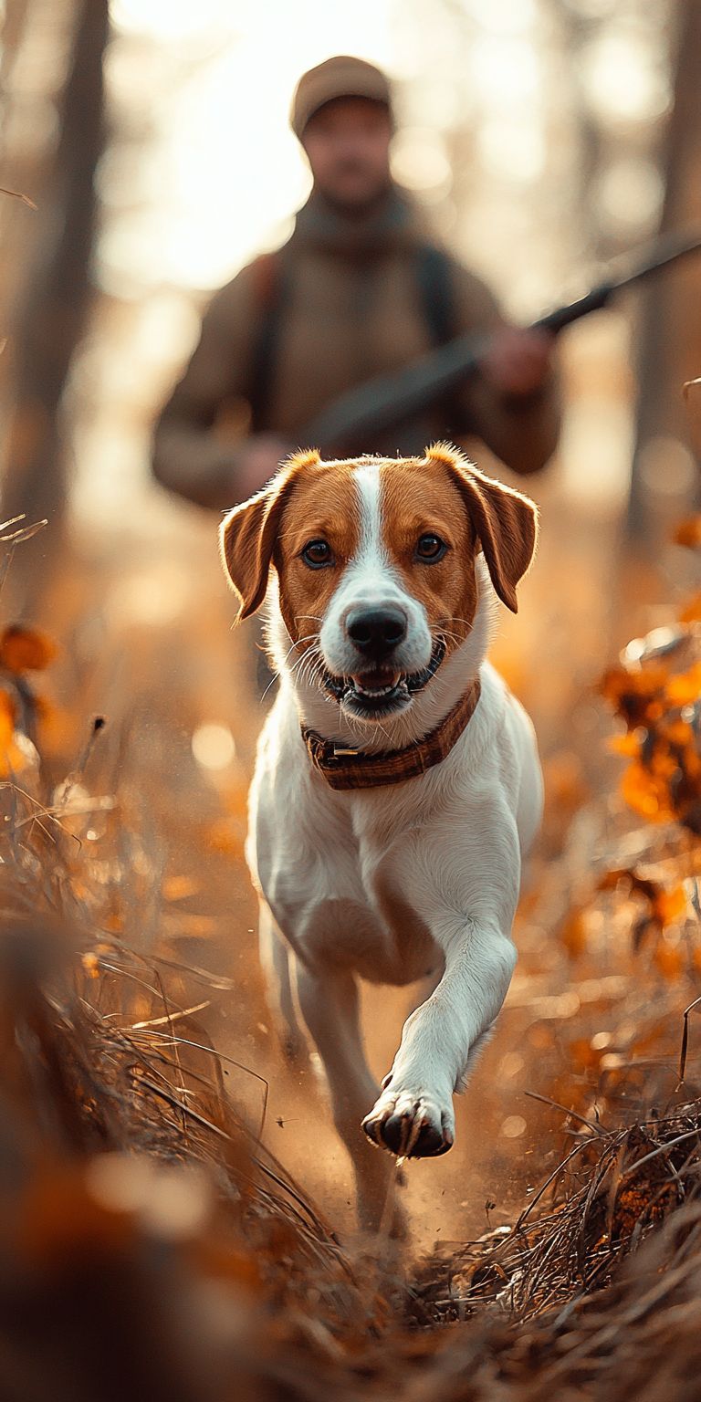 Fond d'écran mobile chien chasseur 94