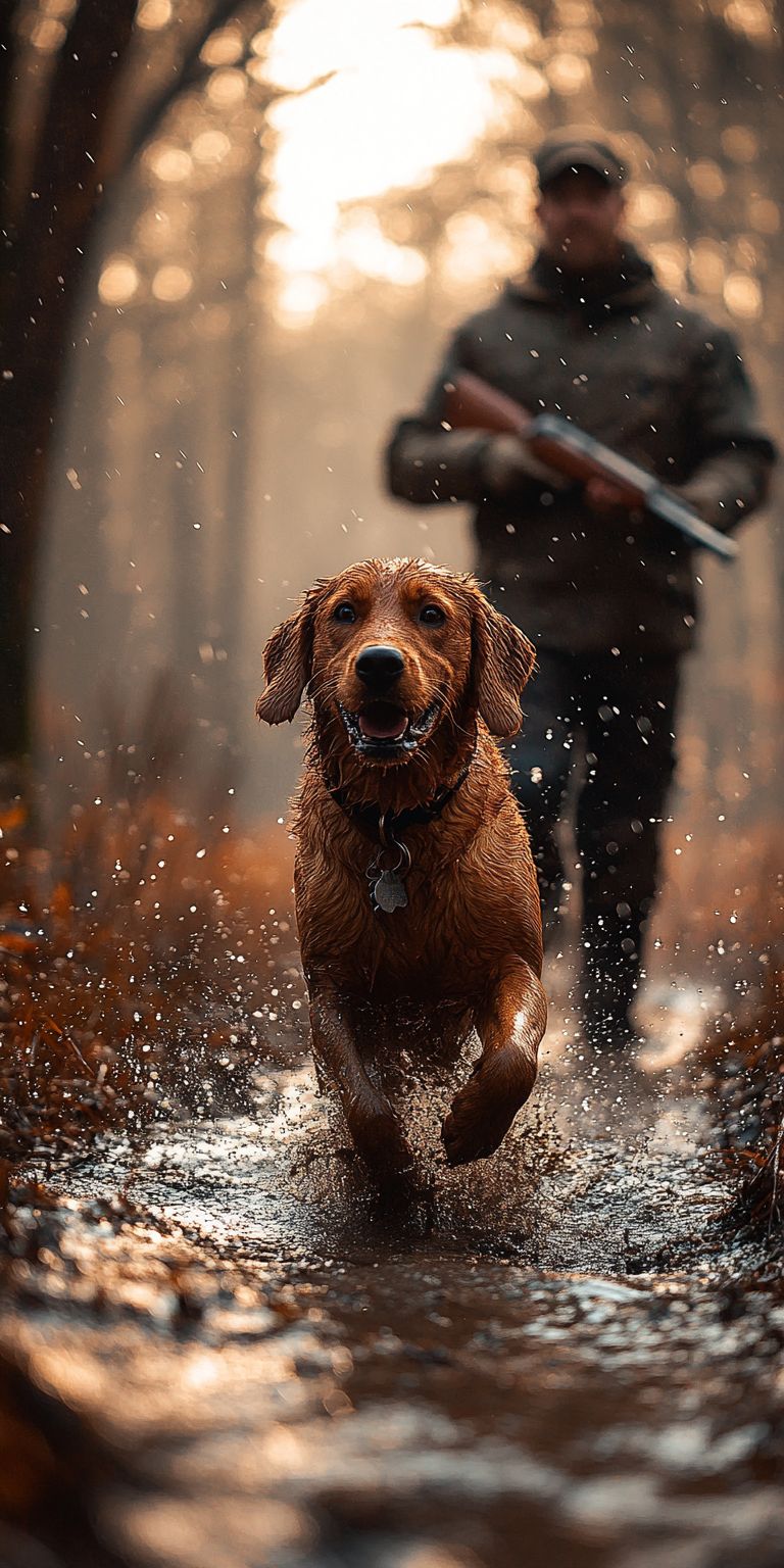 Fond d'écran mobile chien chasseur 99