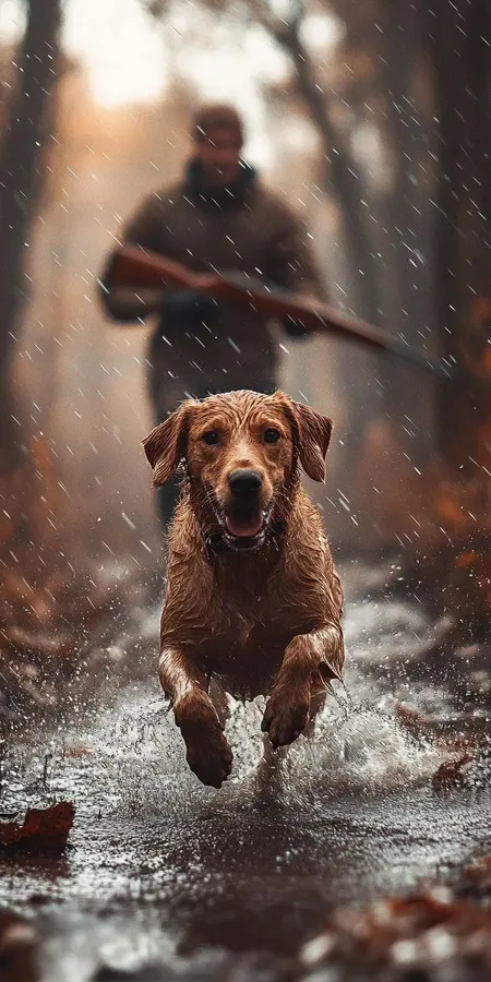 fond d ecran mobile chien chasseur 103