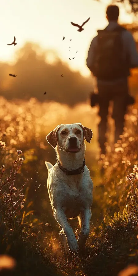 fond d ecran mobile chien chasseur 105