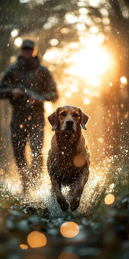 fond d ecran mobile chien chasseur 110