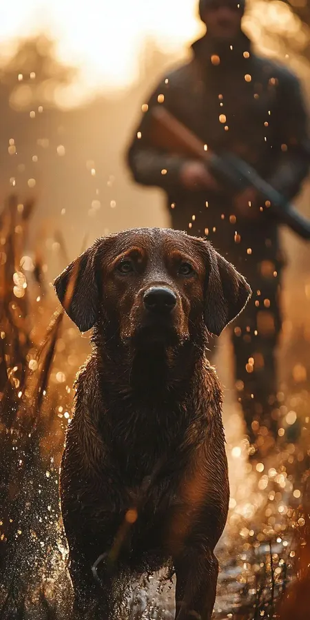 fond d ecran mobile chien chasseur 112