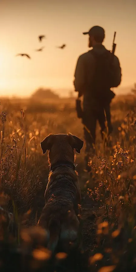 fond d ecran mobile chien chasseur 12