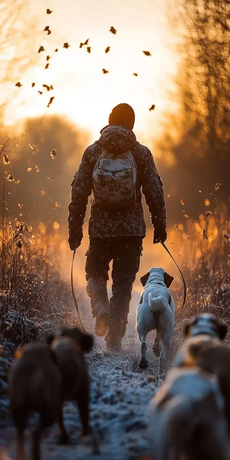 fond d ecran mobile chien chasseur 138