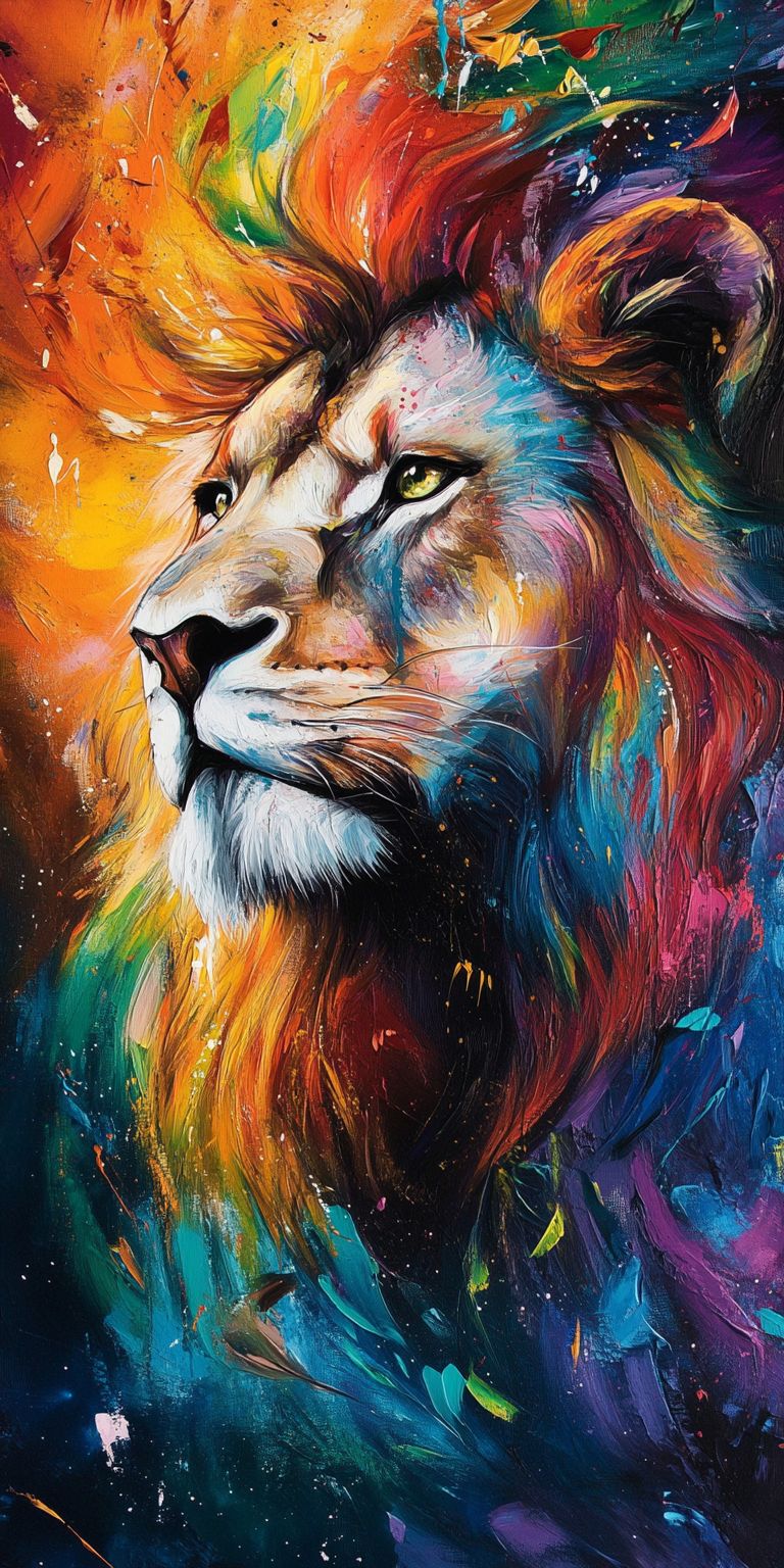 Fond d'écran lion pour mobile 18