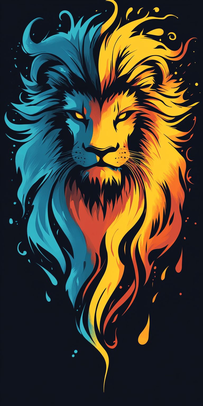 Fond d'écran lion pour mobile 22