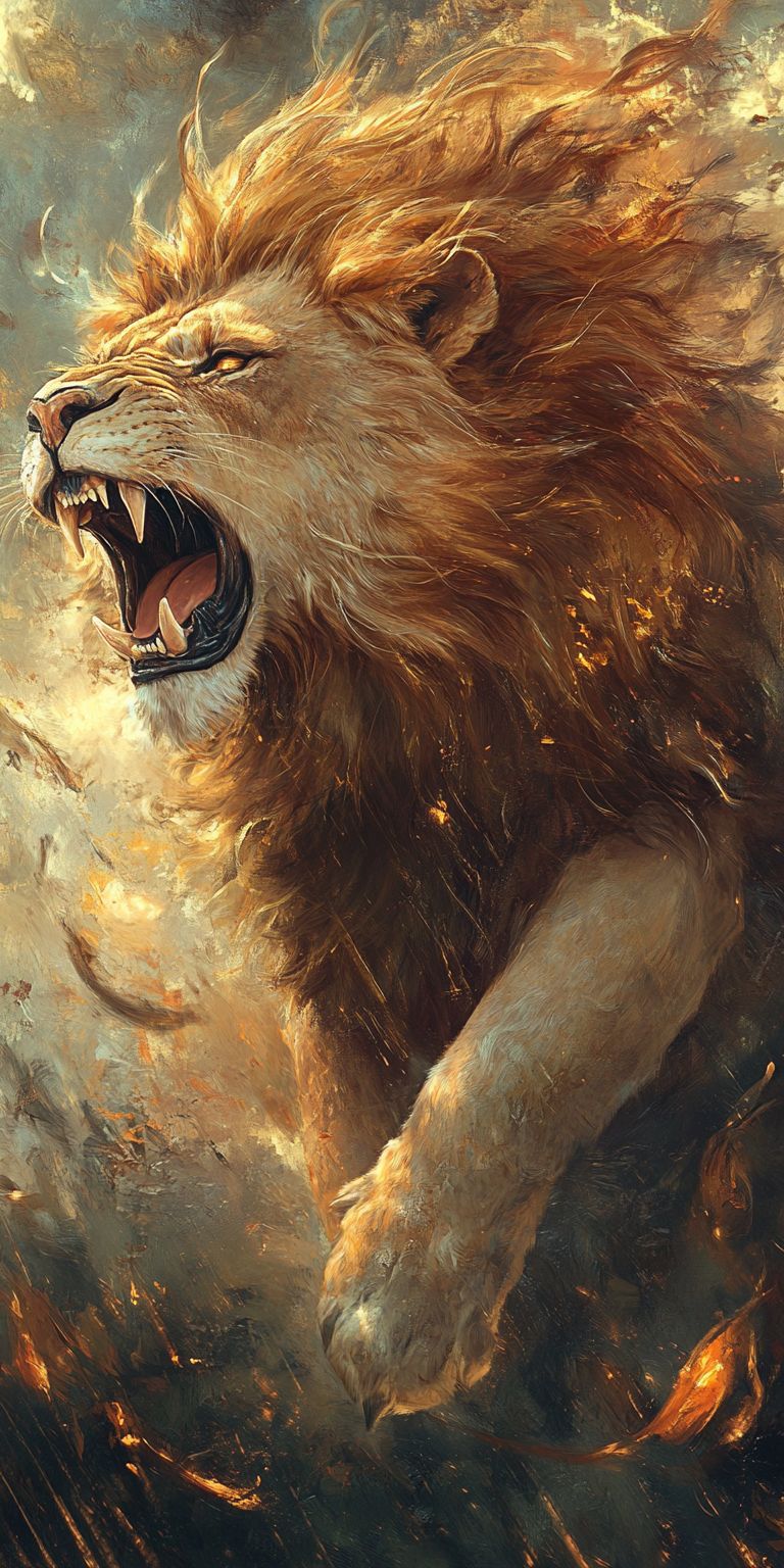 Fond d'écran lion pour mobile 26