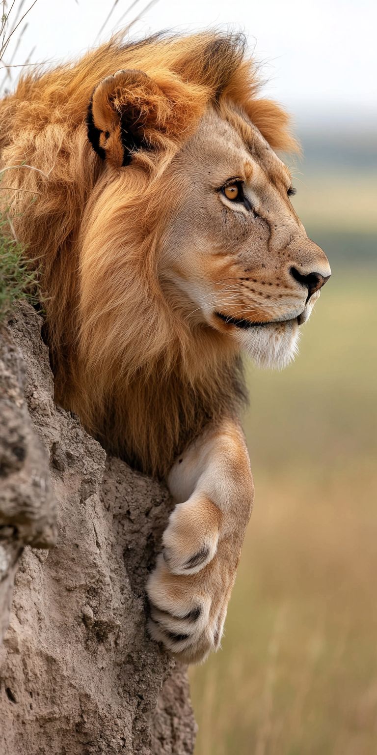 Fond d'écran lion pour mobile 27