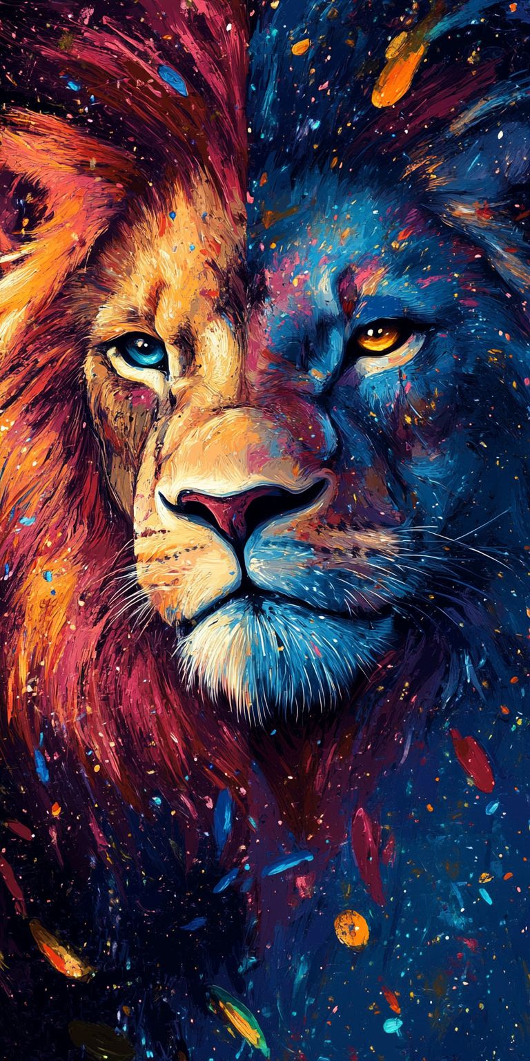 Fond d'écran lion pour mobile 29