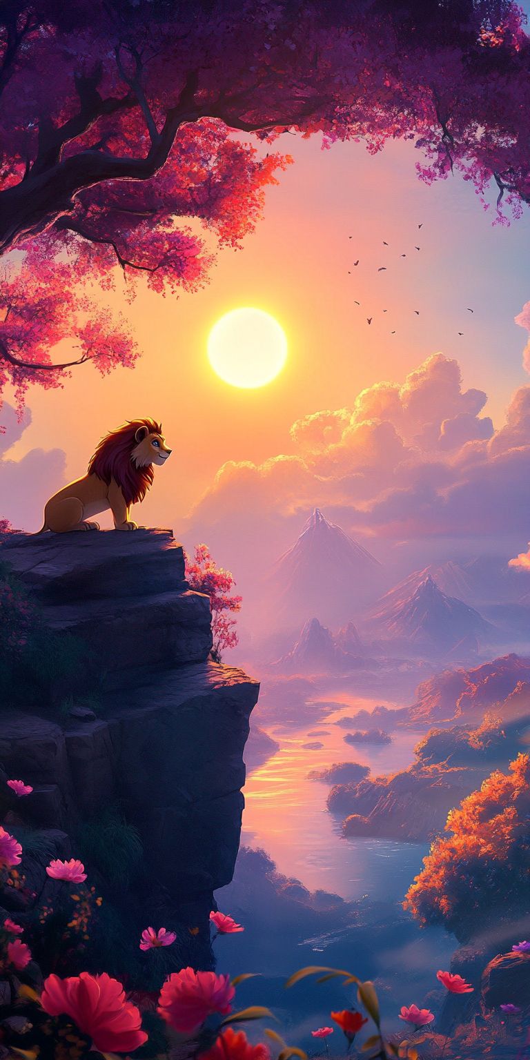 Fond d'écran lion pour mobile 33