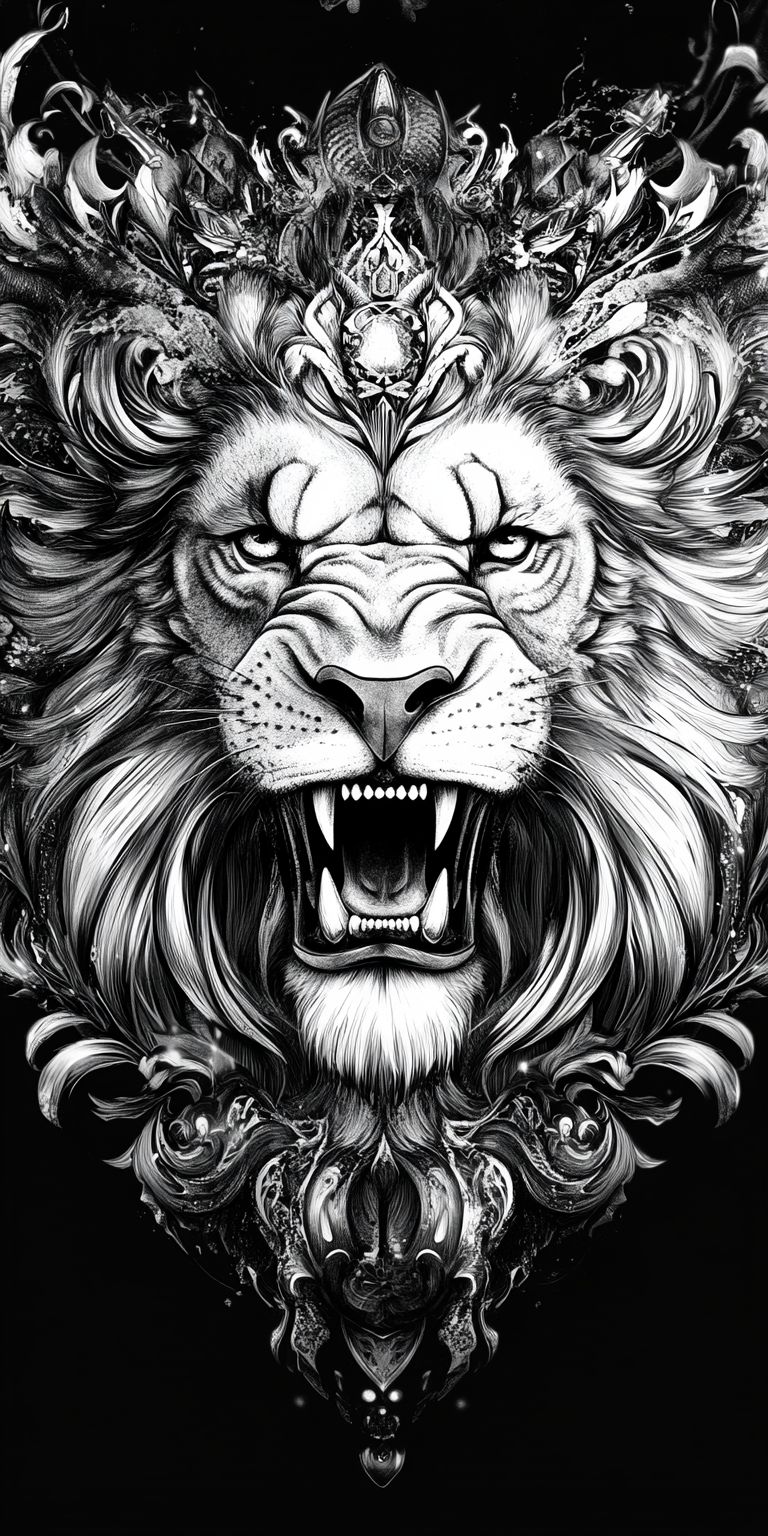 Fond d'écran lion pour mobile 35