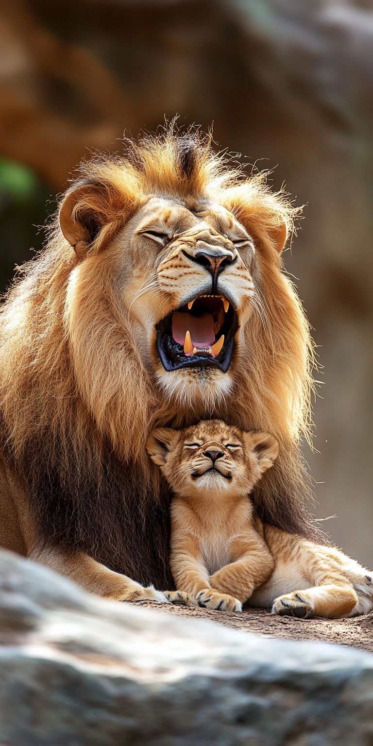 Fond d'écran lion pour mobile 5