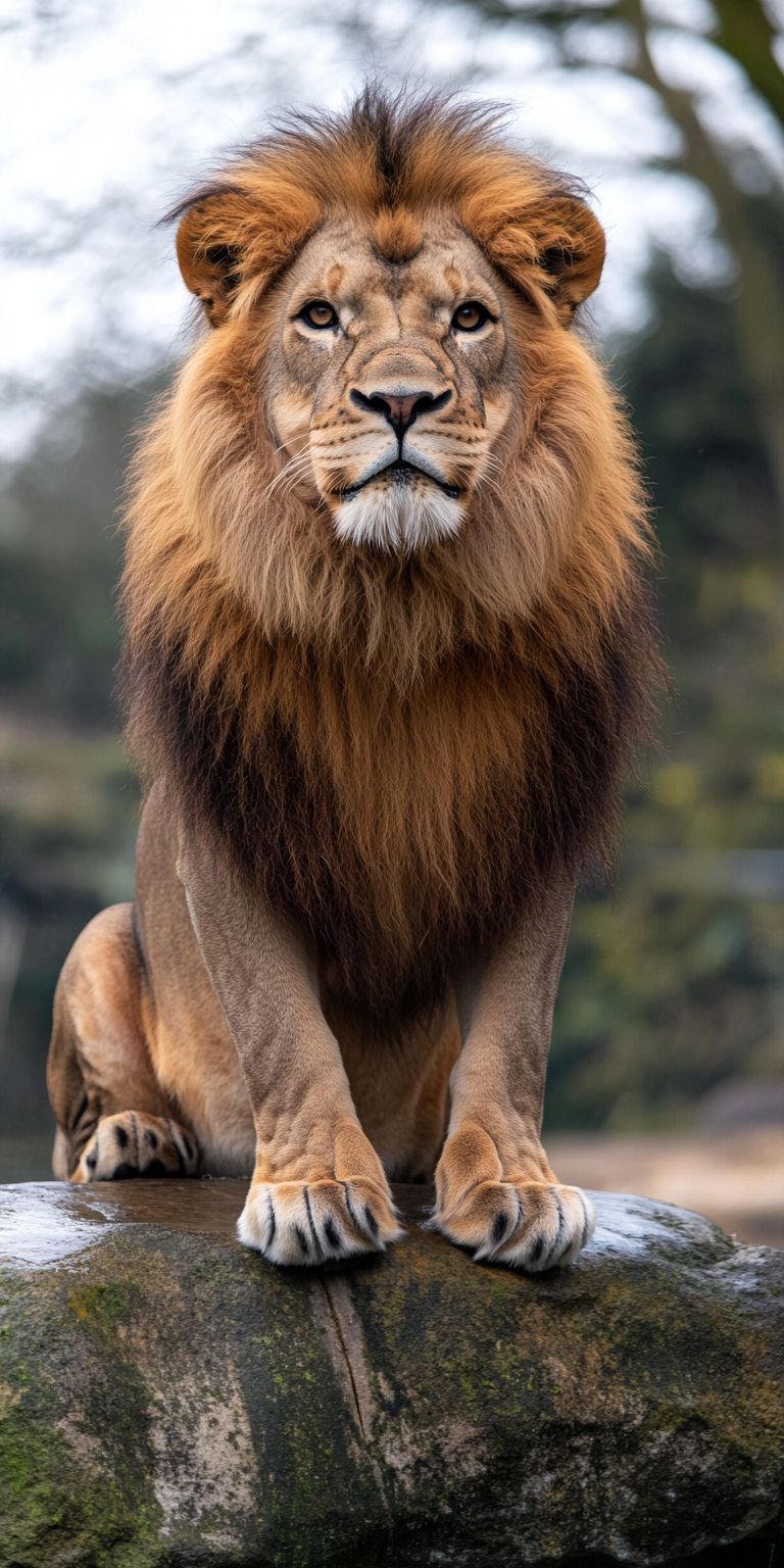 Fond d'écran lion pour mobile 9