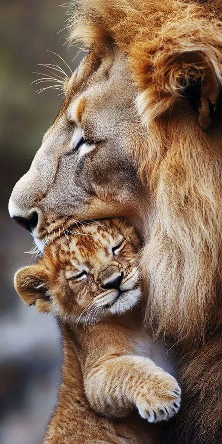 Fond d'écran lion pour mobile 36