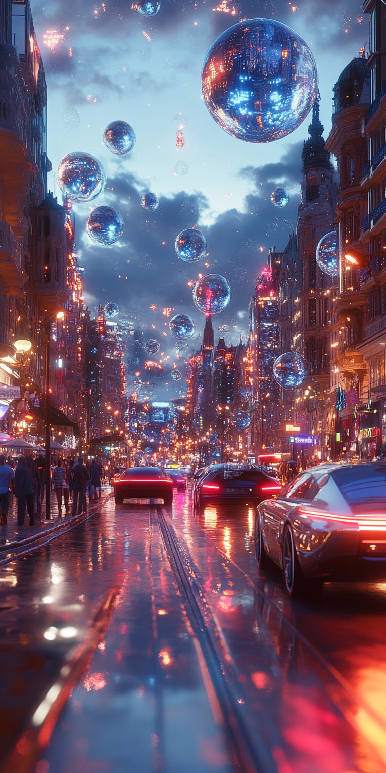 Fond d'écran monde futuriste pour mobile 22