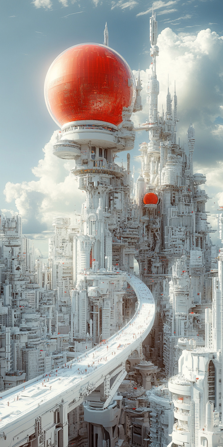 Fond d'écran monde futuriste pour mobile 26