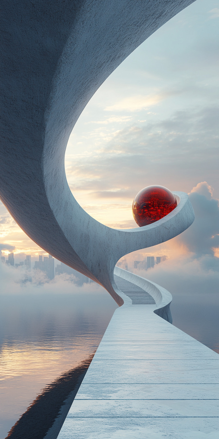Fond d'écran monde futuriste pour mobile 27