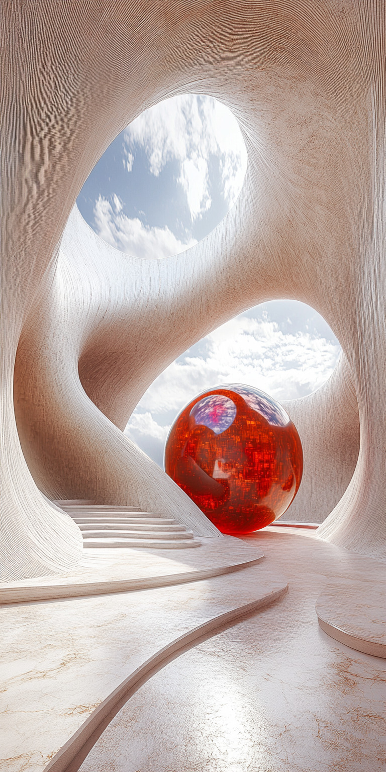 Fond d'écran monde futuriste pour mobile 28