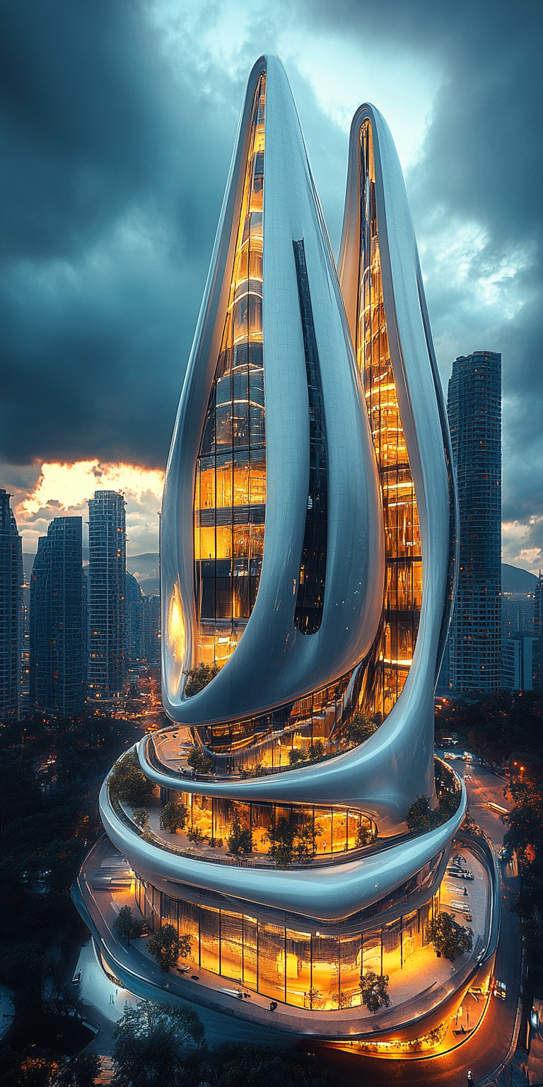 Fond d'écran monde futuriste pour mobile 32