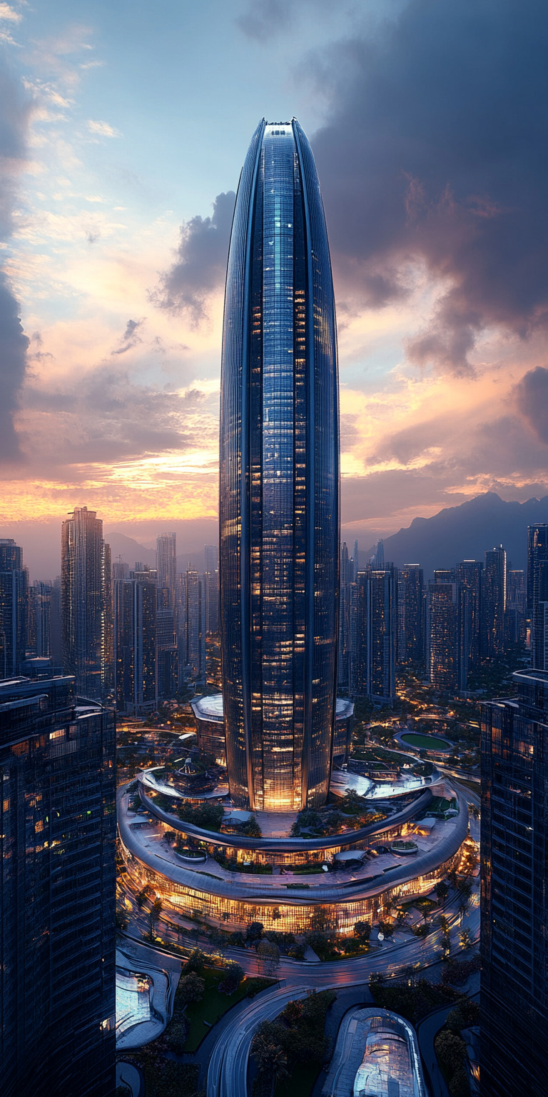 Fond d'écran monde futuriste pour mobile 34