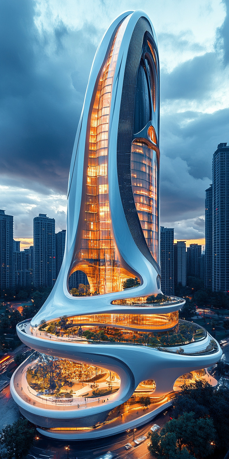 Fond d'écran monde futuriste pour mobile 35