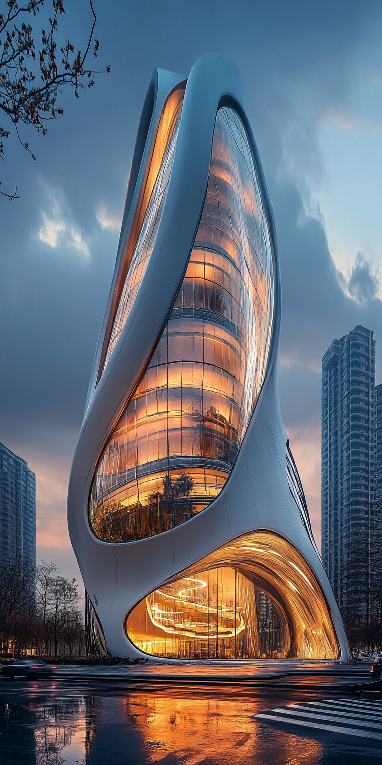 Fond d'écran monde futuriste pour mobile 36