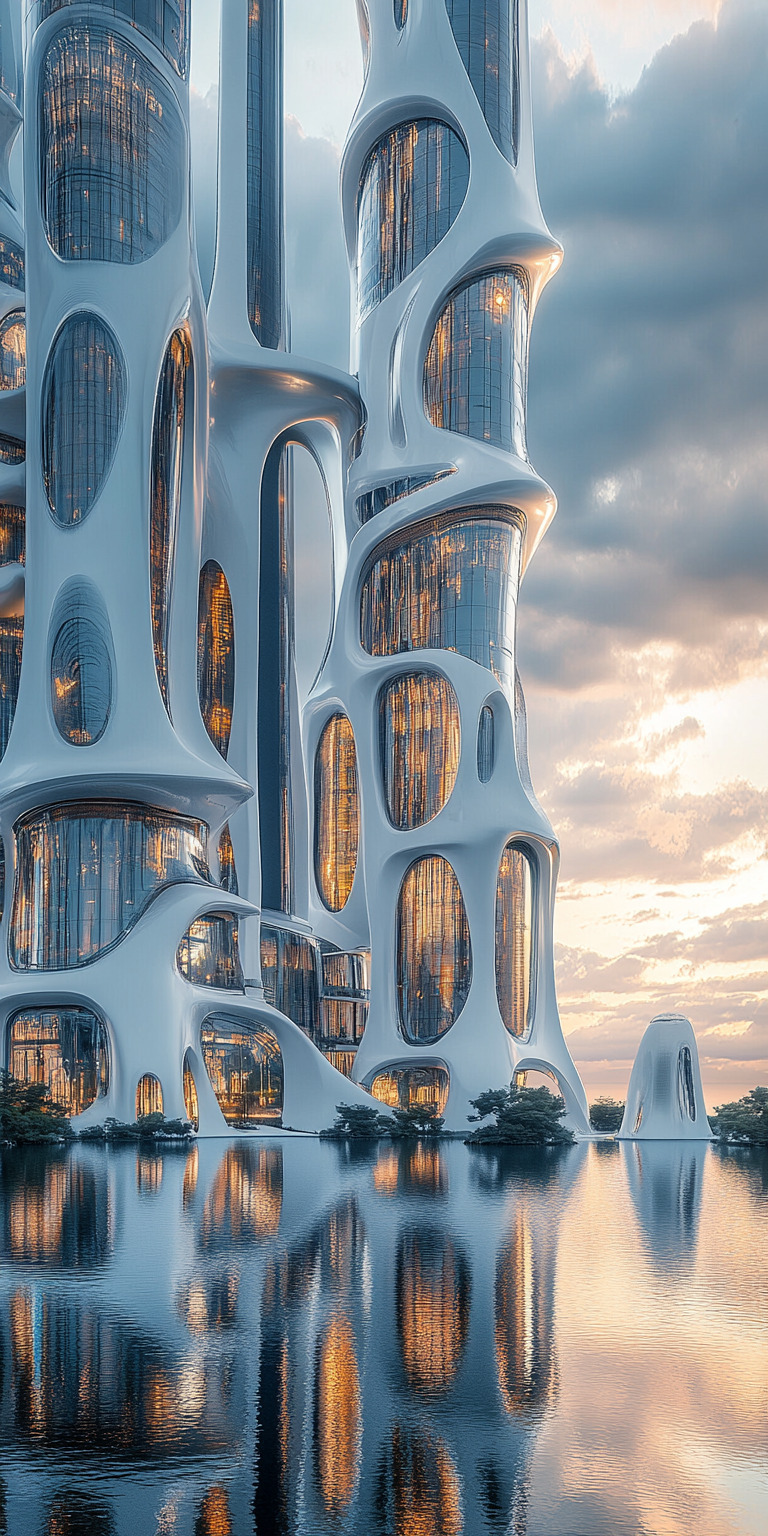 Fond d'écran monde futuriste pour mobile 37