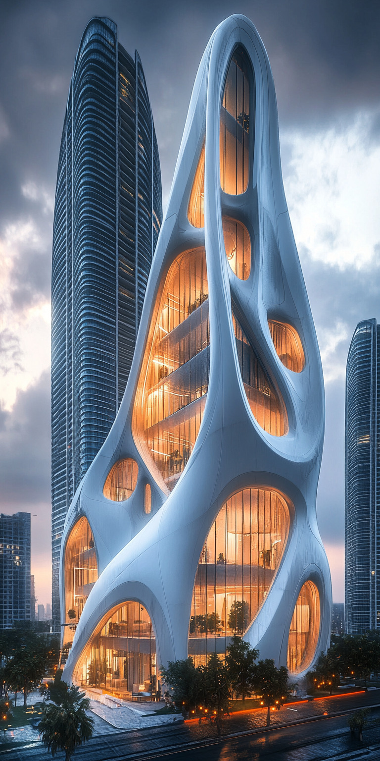 Fond d'écran monde futuriste pour mobile 41