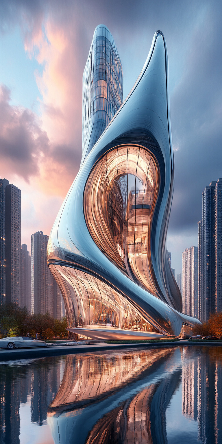 Fond d'écran monde futuriste pour mobile 43