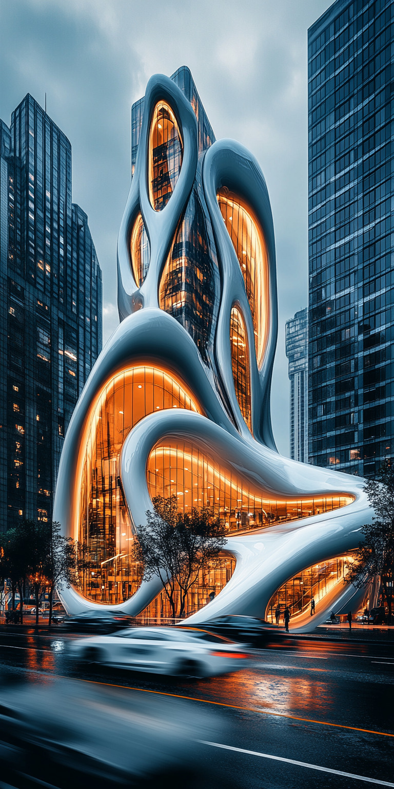 Fond d'écran monde futuriste pour mobile 46