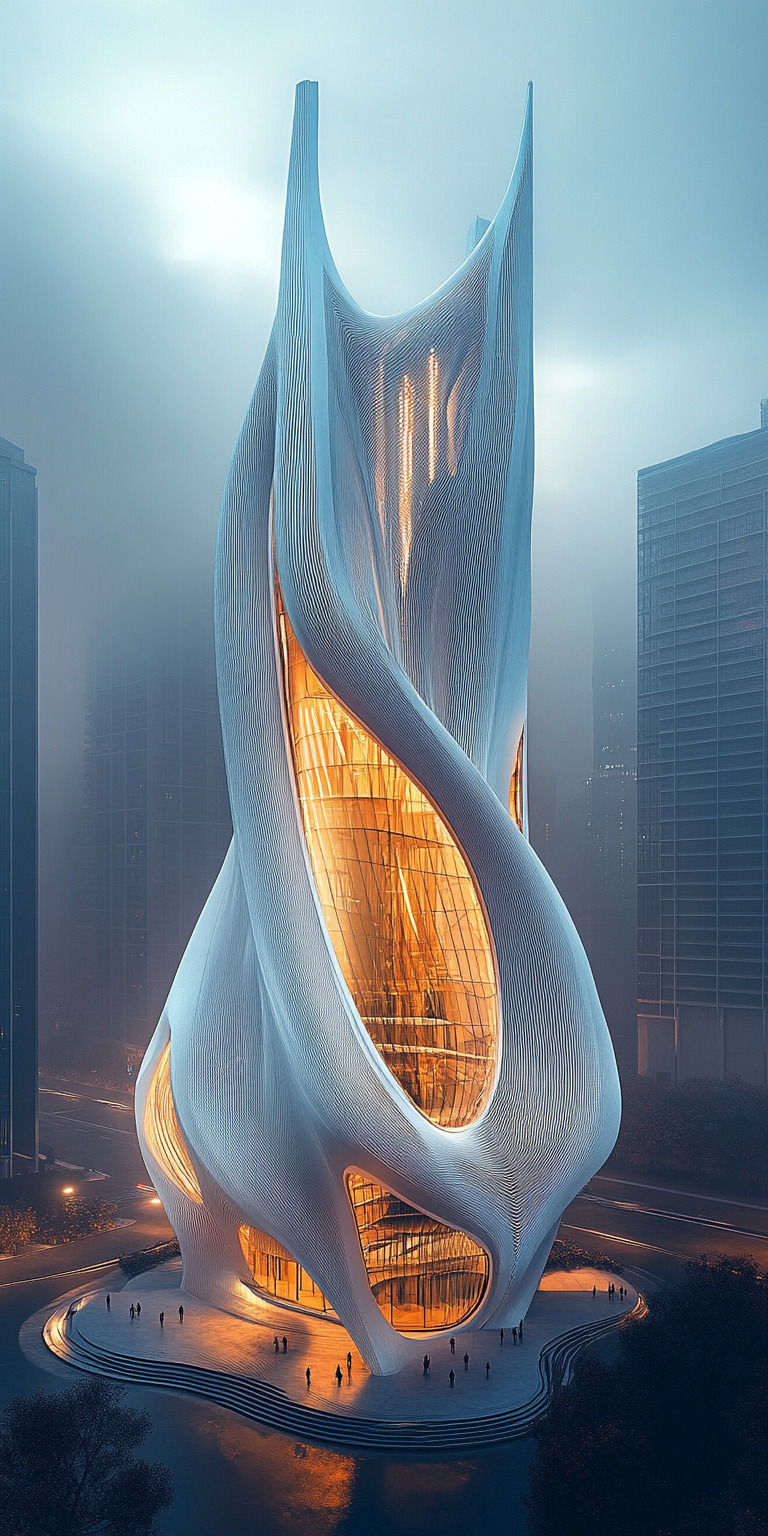 Fond d'écran monde futuriste pour mobile 47