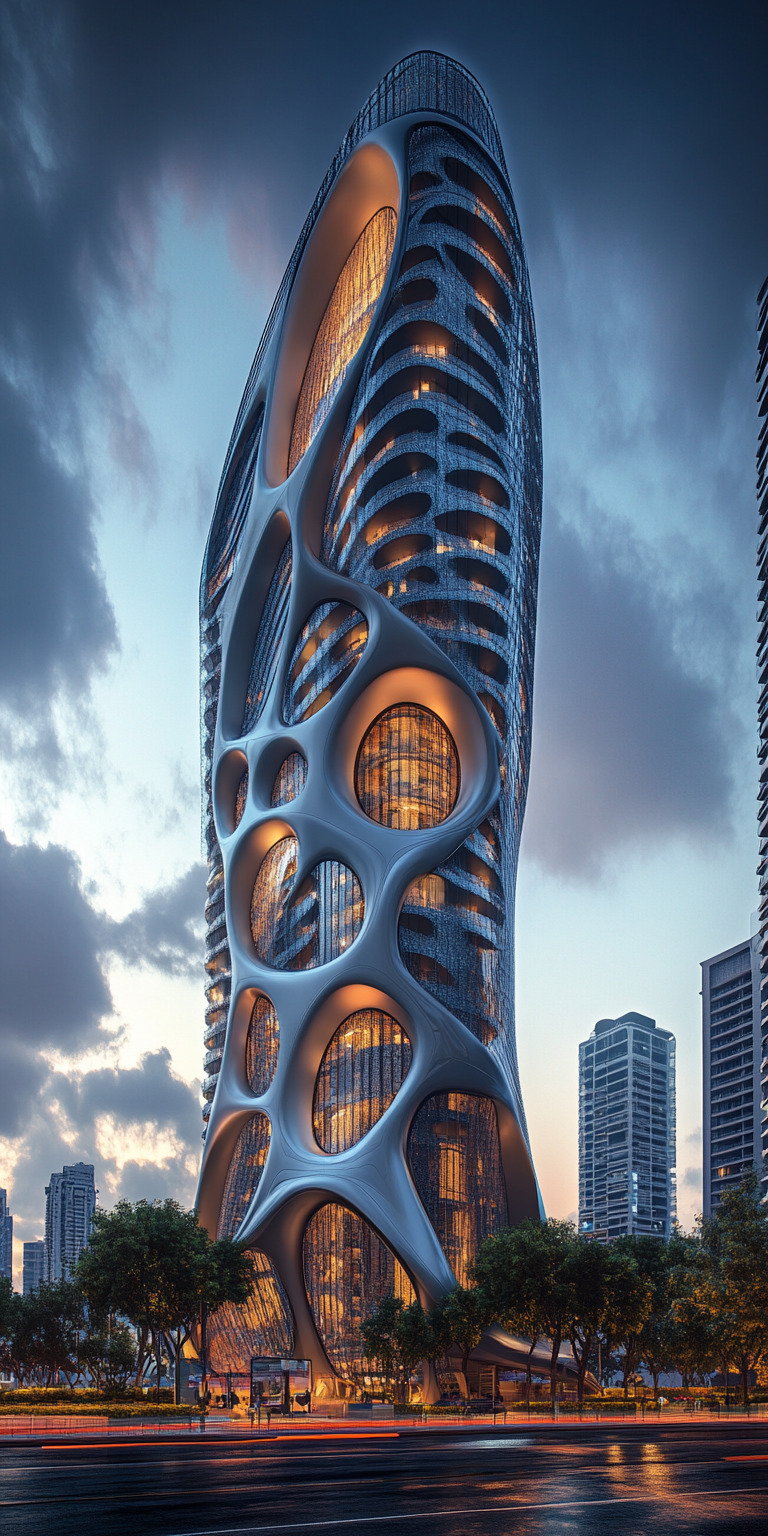 Fond d'écran monde futuriste pour mobile 58