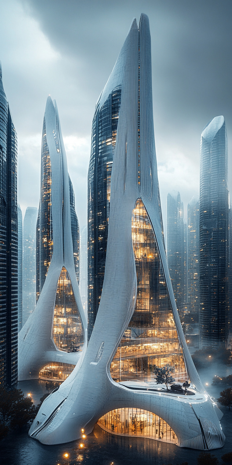 Fond d'écran monde futuriste pour mobile 61