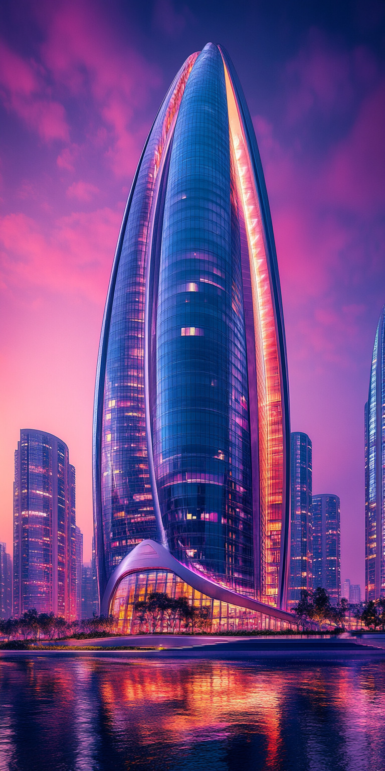 Fond d'écran monde futuriste pour mobile 67