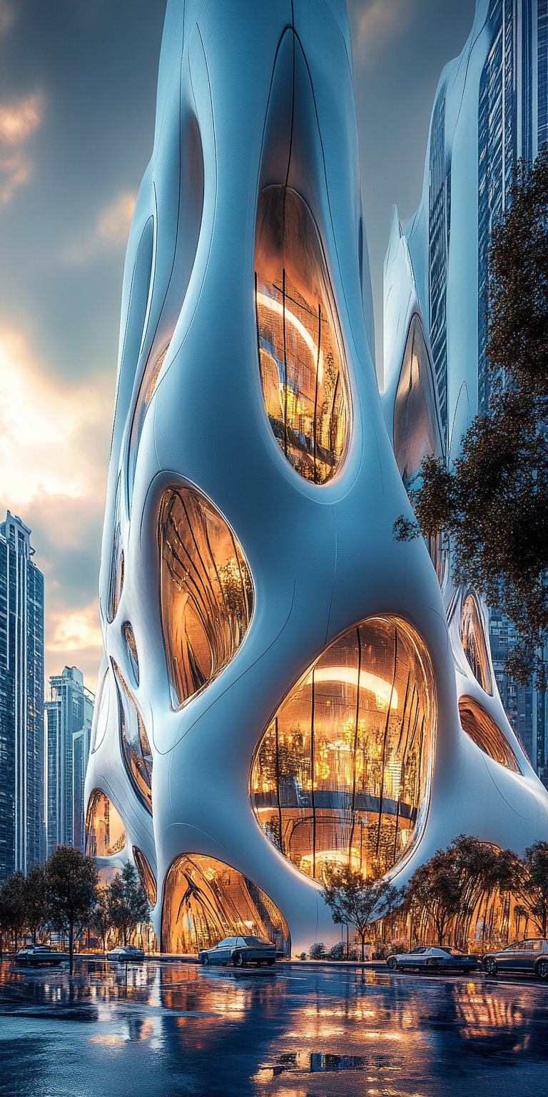 Fond d'écran monde futuriste pour mobile 79