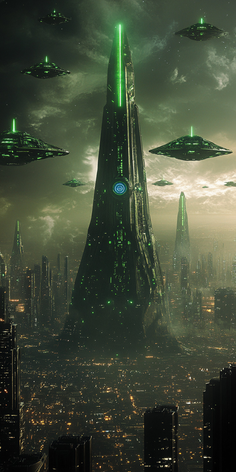 Fond d'écran monde futuriste pour mobile 8