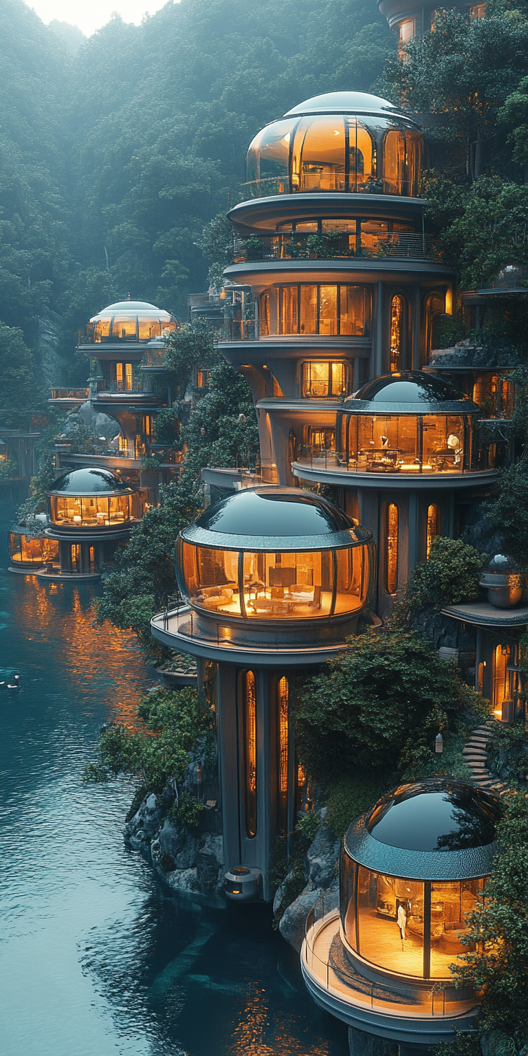 Fond d'écran monde futuriste pour mobile 88