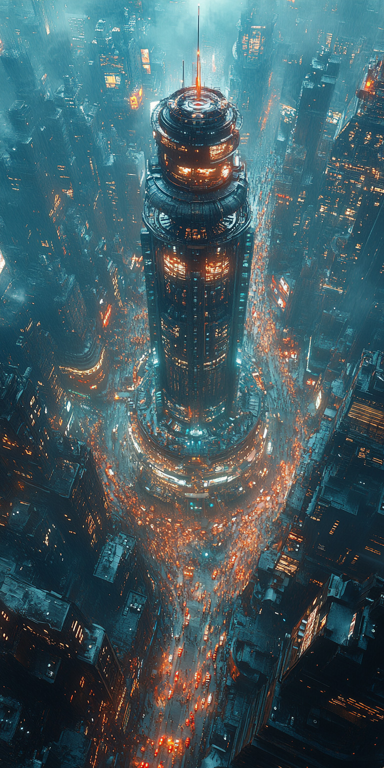 Fond d'écran monde futuriste pour mobile 90