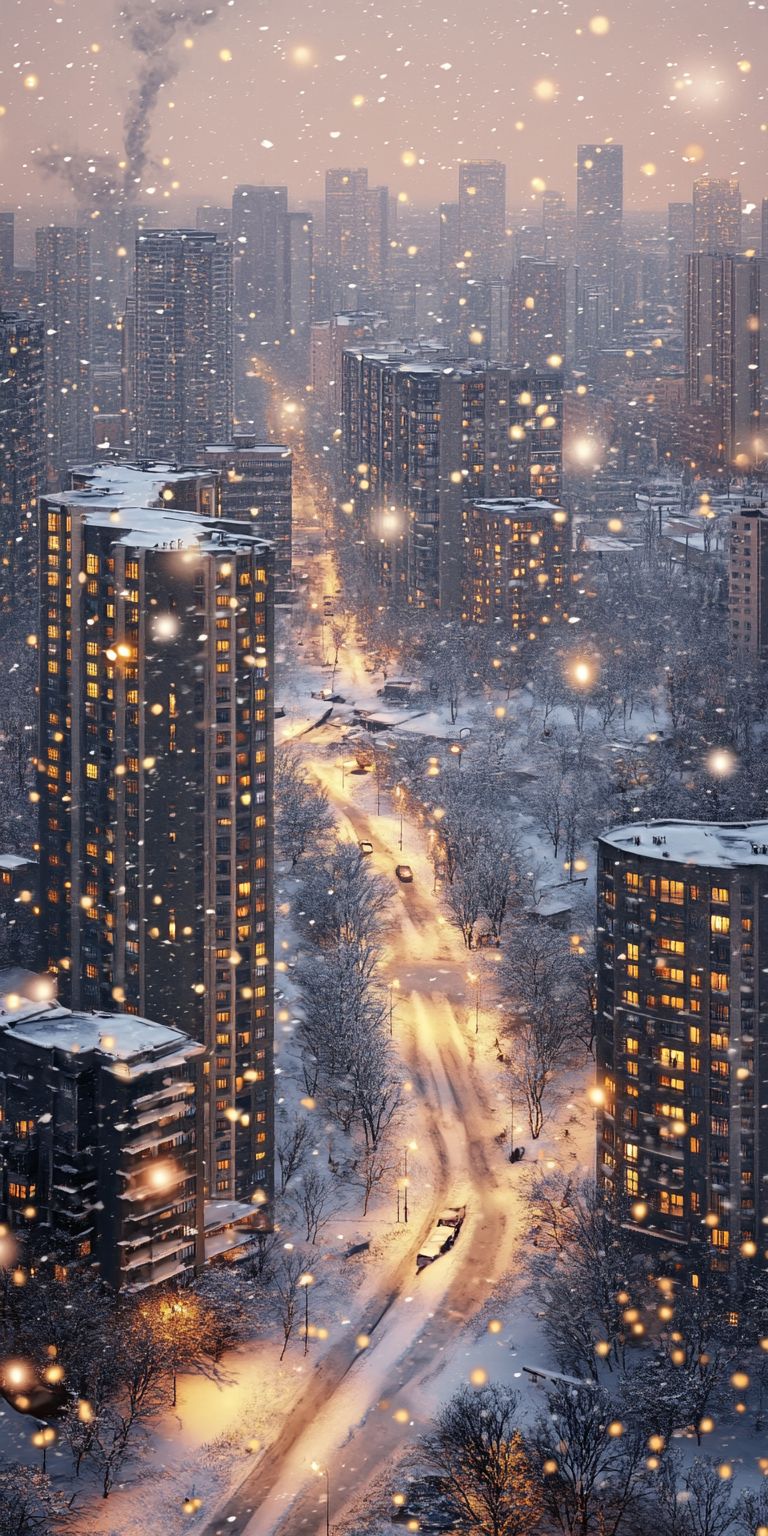 fond d ecran neige pour mobile 10