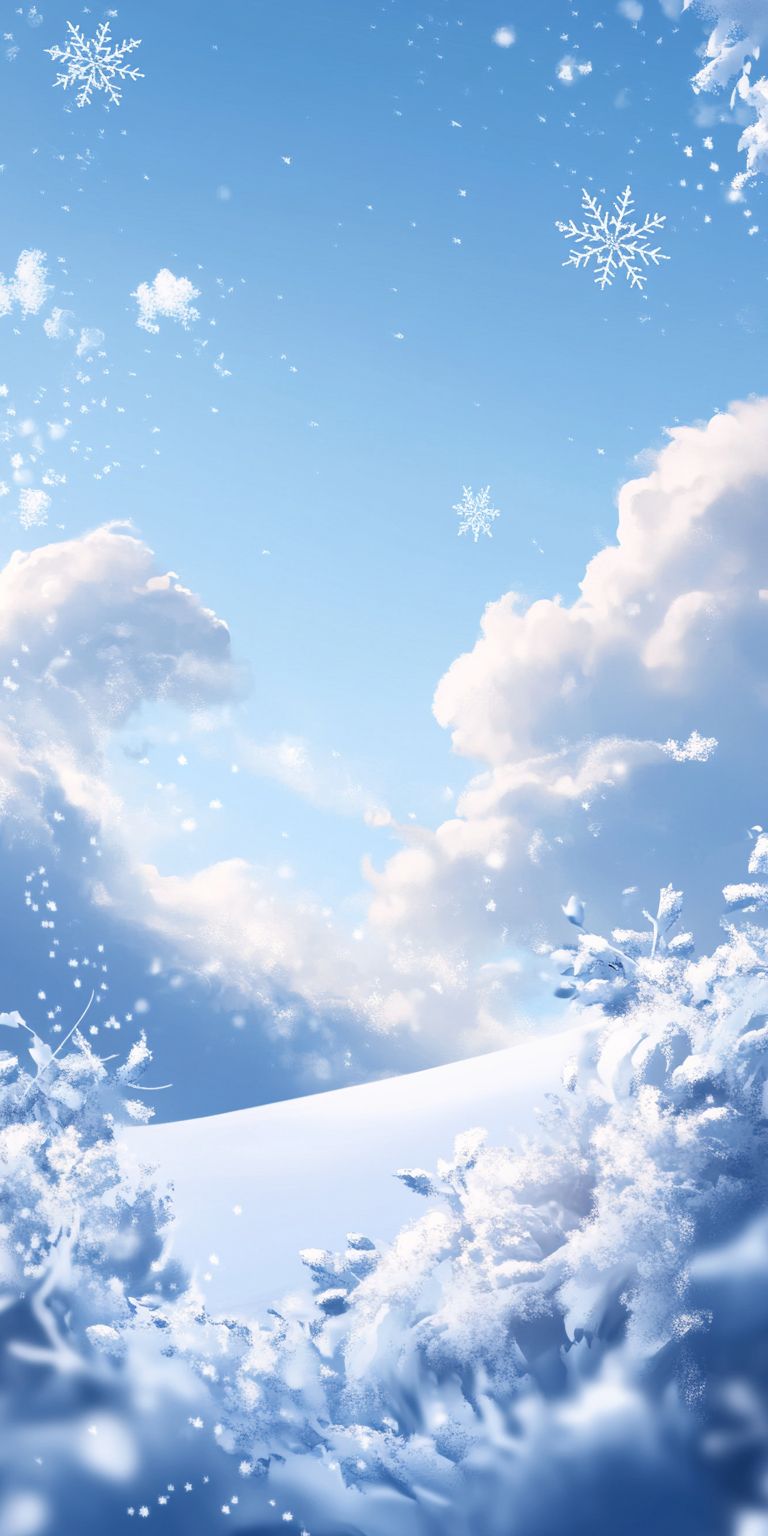 Fond d'écran neige pour mobile 2